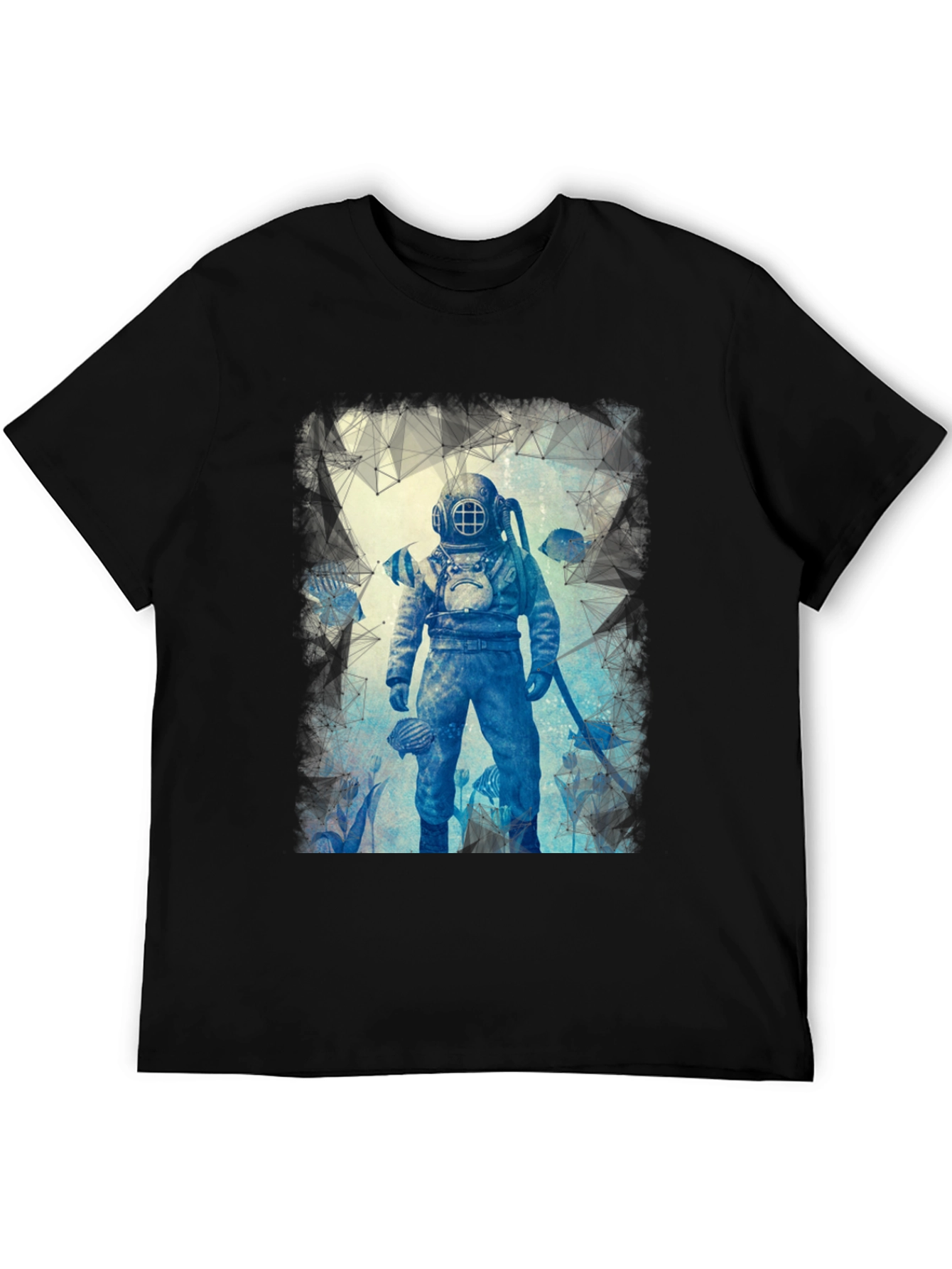 Diver Design Graphic T-Shirt