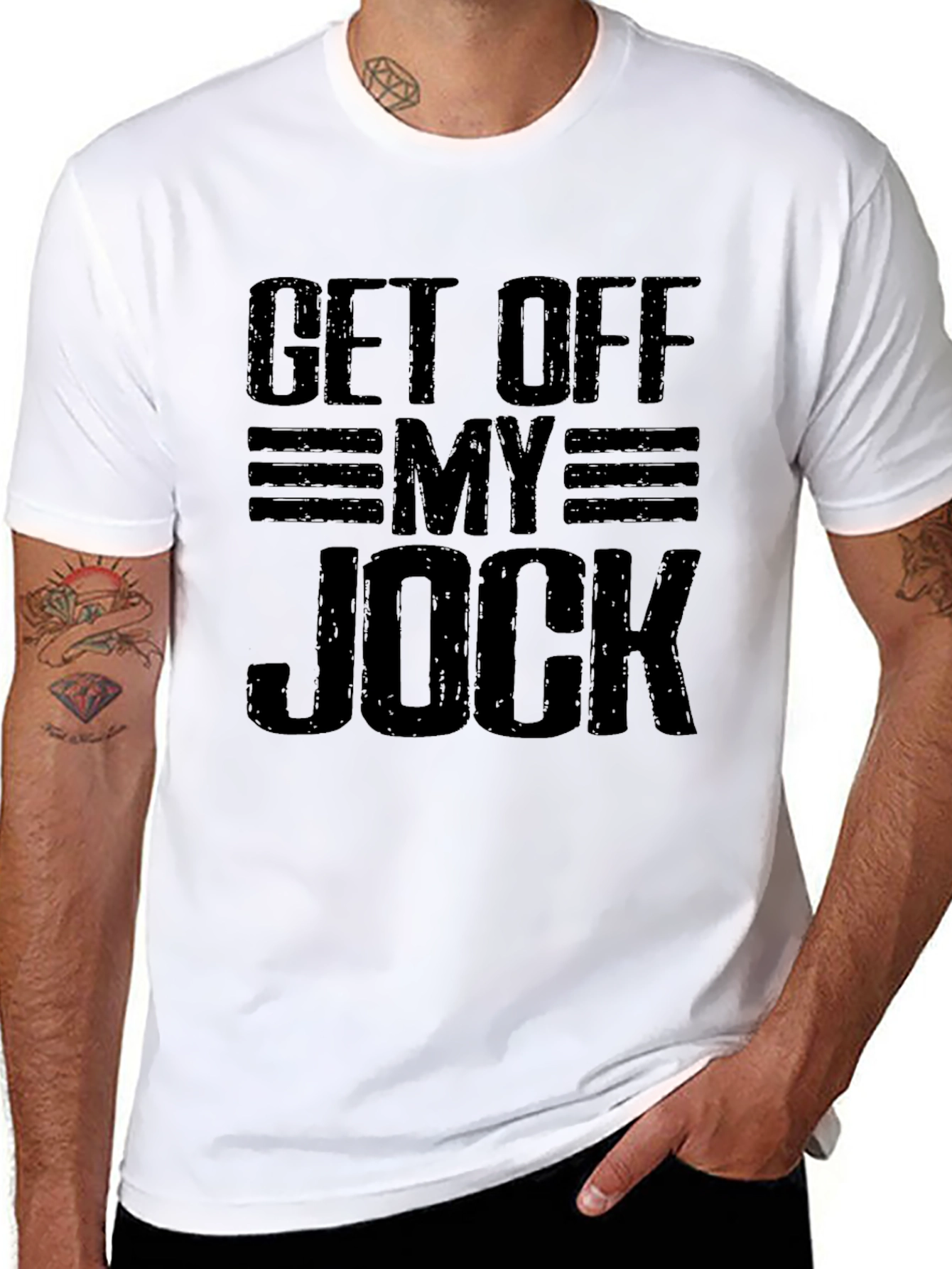Get Off My Jock Graphic T-Shirt
