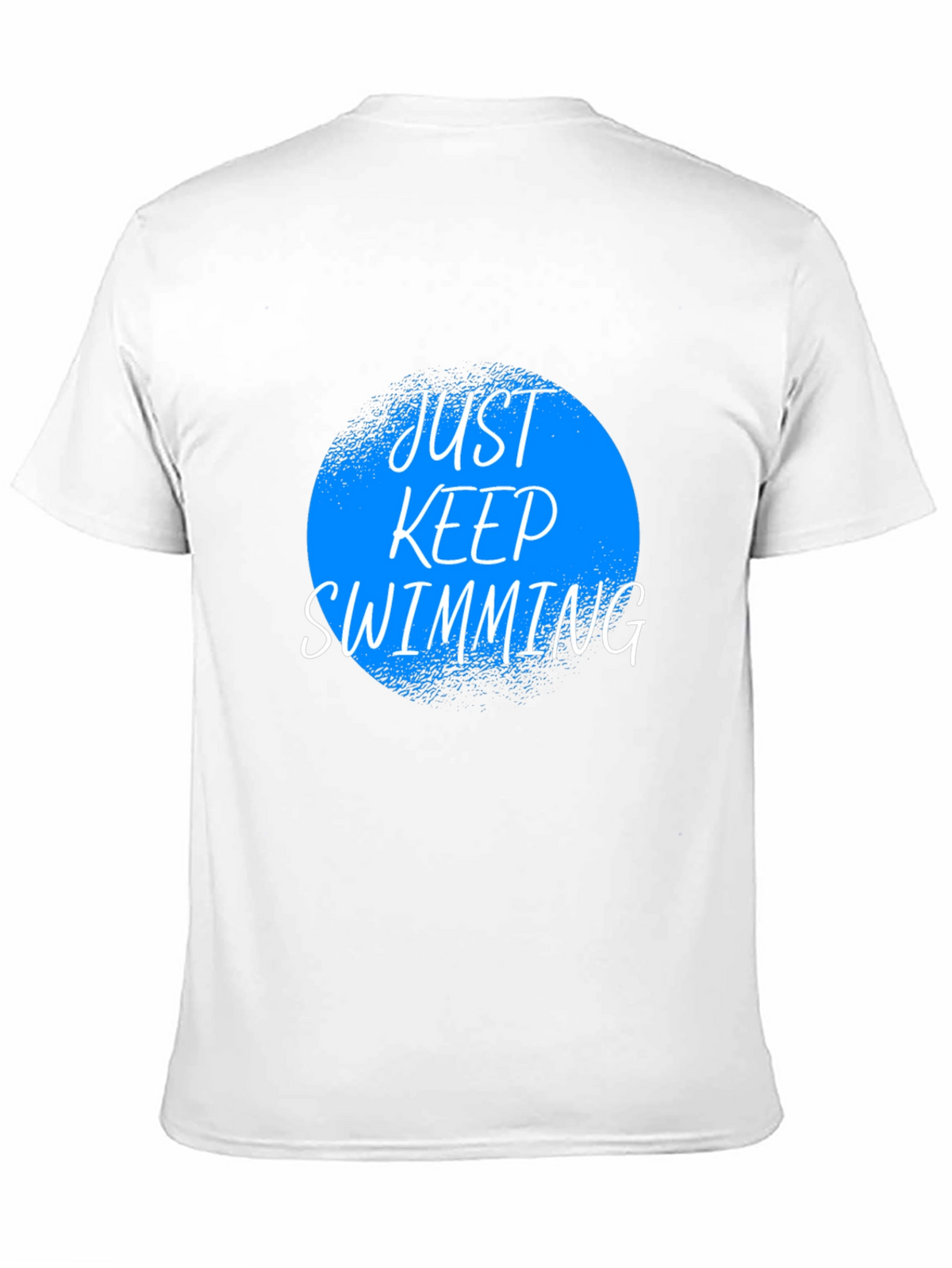 Just Keep Swimming Graphic Tee - Black