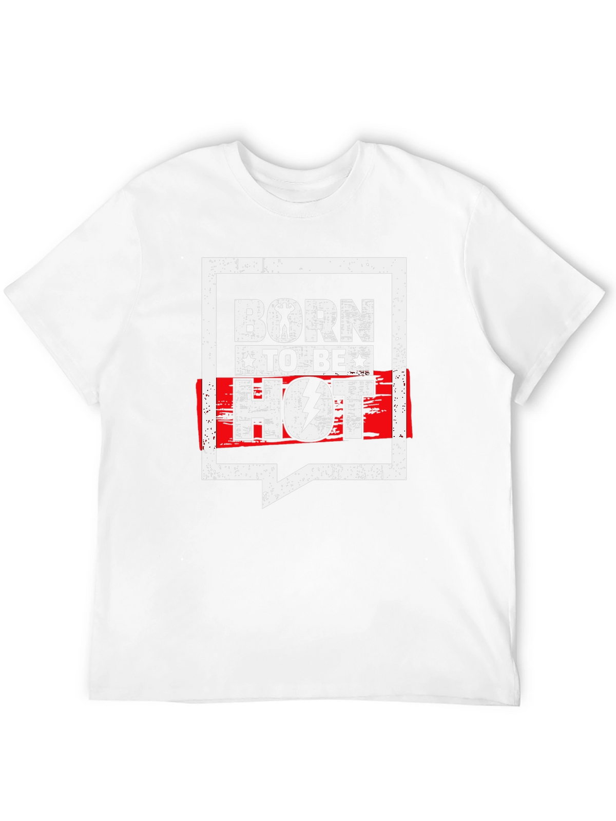 Born To Be Hot Black Graphic T-Shirt