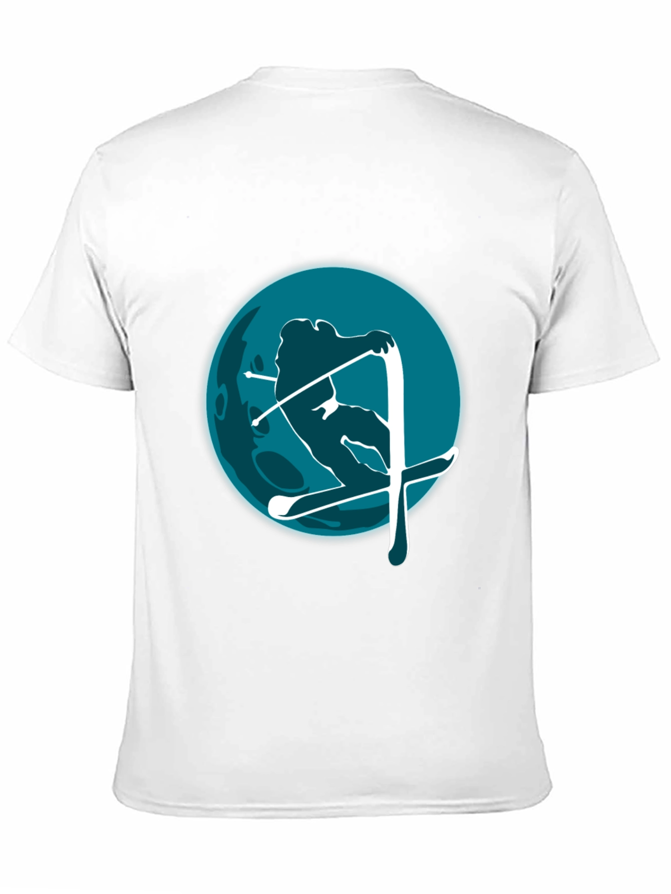Skiing Graphic Tee - Mens Black T-Shirt