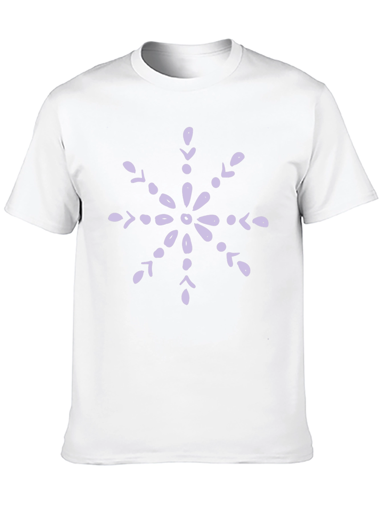 Snowflake Graphic Tee - Black Cotton Blend