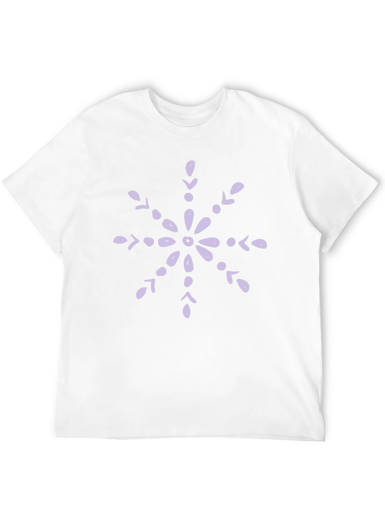 Snowflake Graphic Tee - Black Cotton Blend