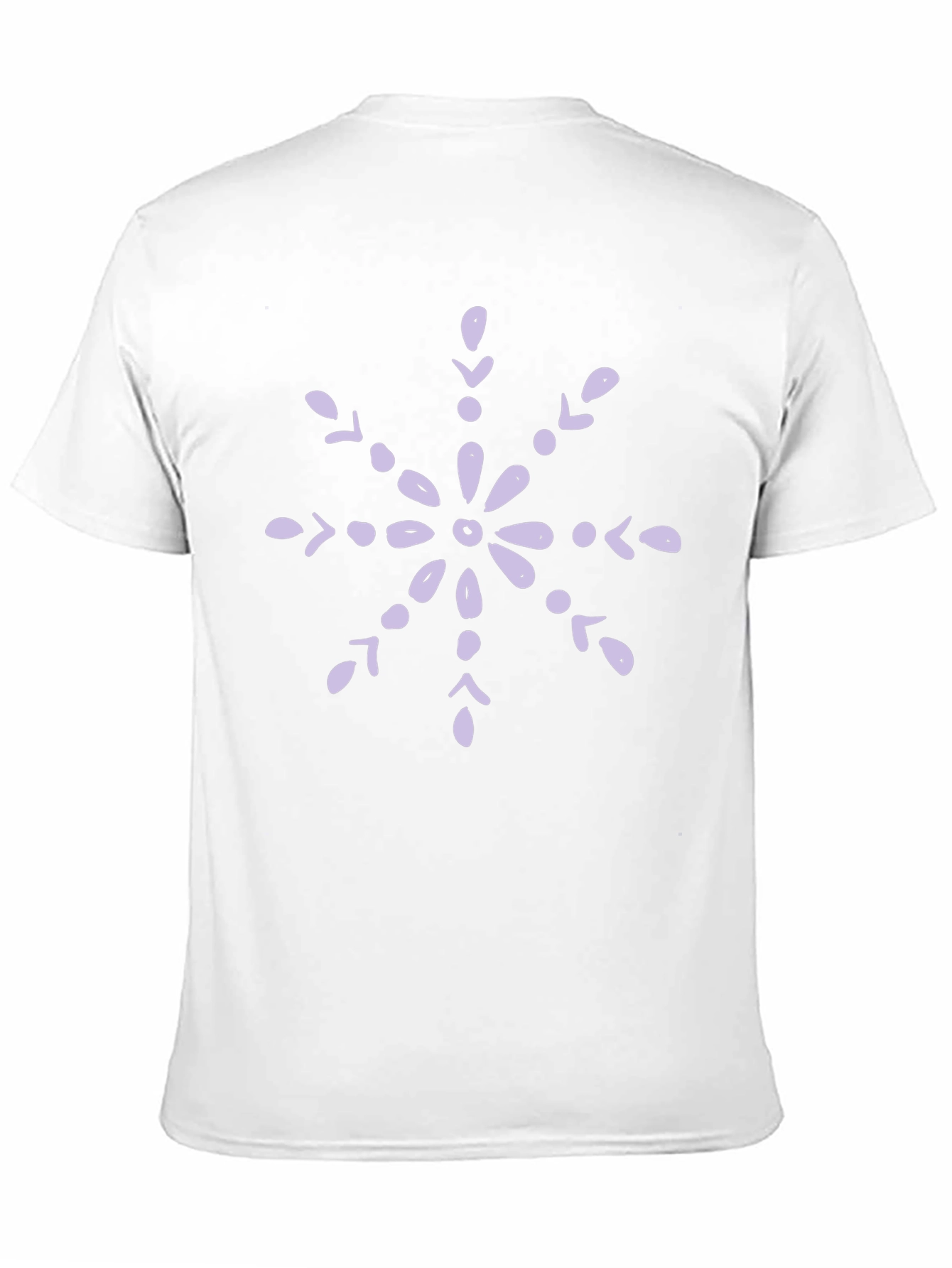 Snowflake Graphic Tee - Black Cotton Blend