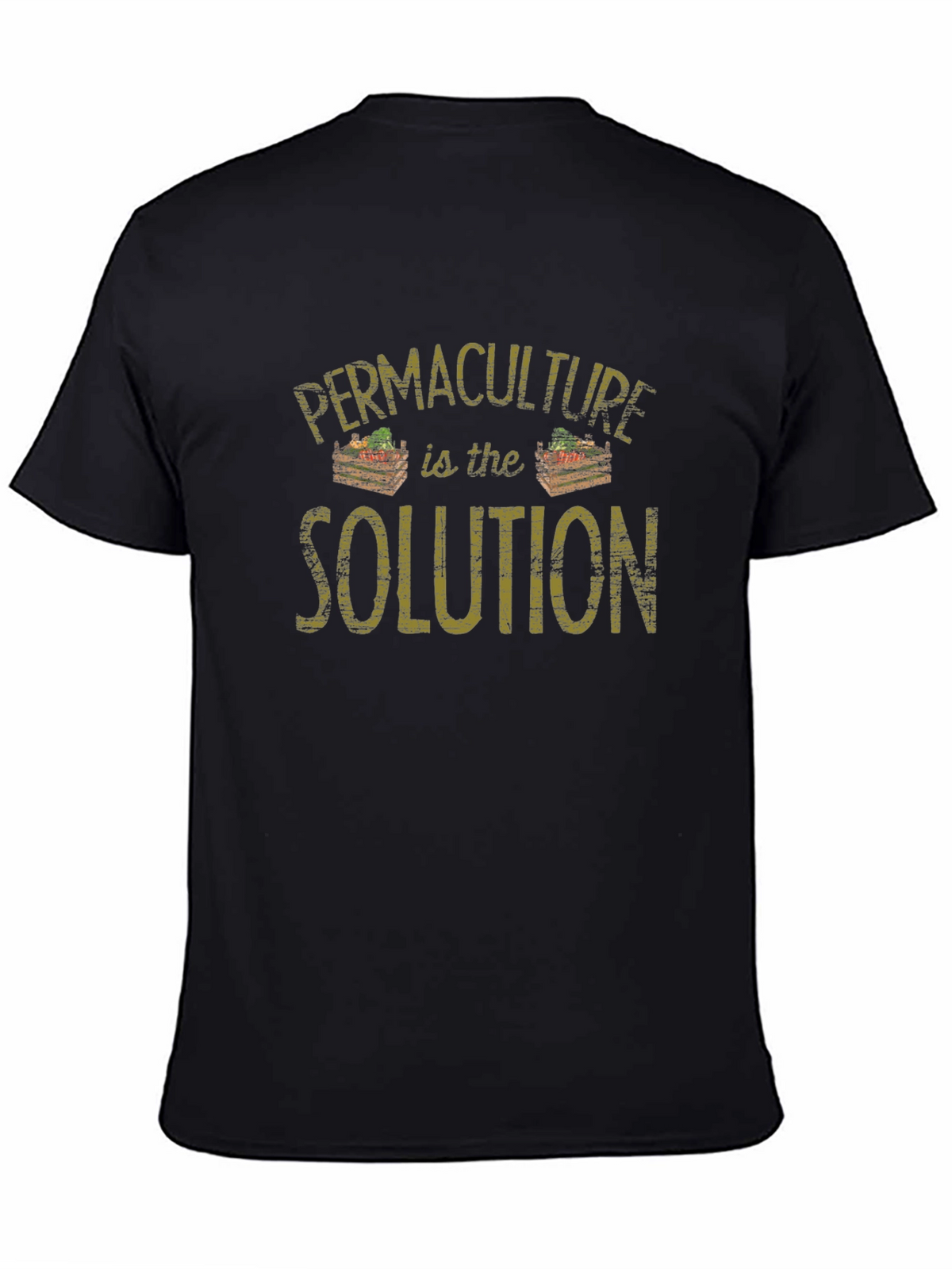 Permaculture is the Solution Black T-Shirt