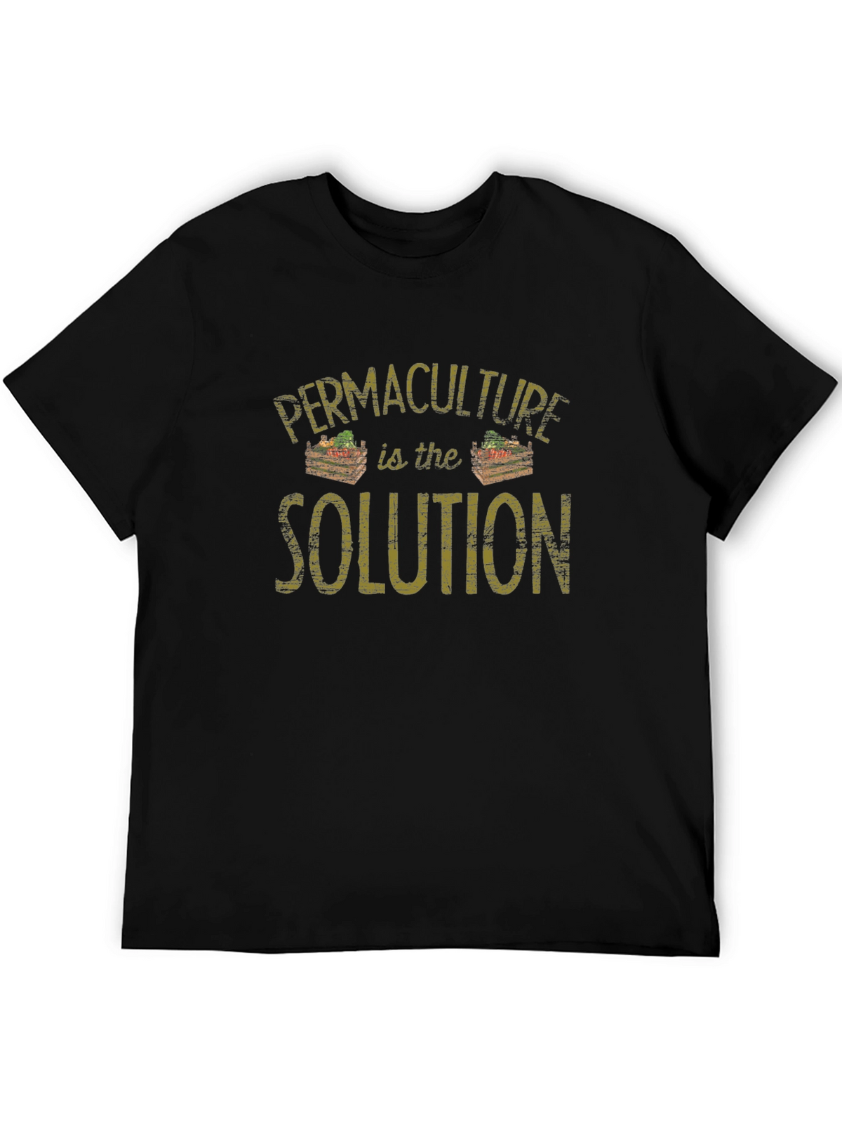 Permaculture is the Solution Black T-Shirt