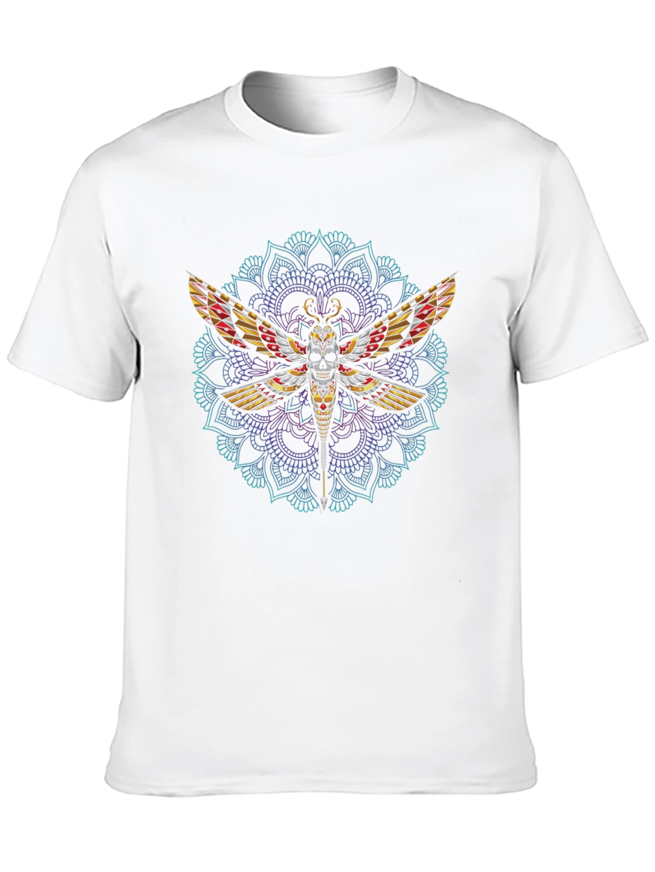 Skull Moth Mandala T-Shirt