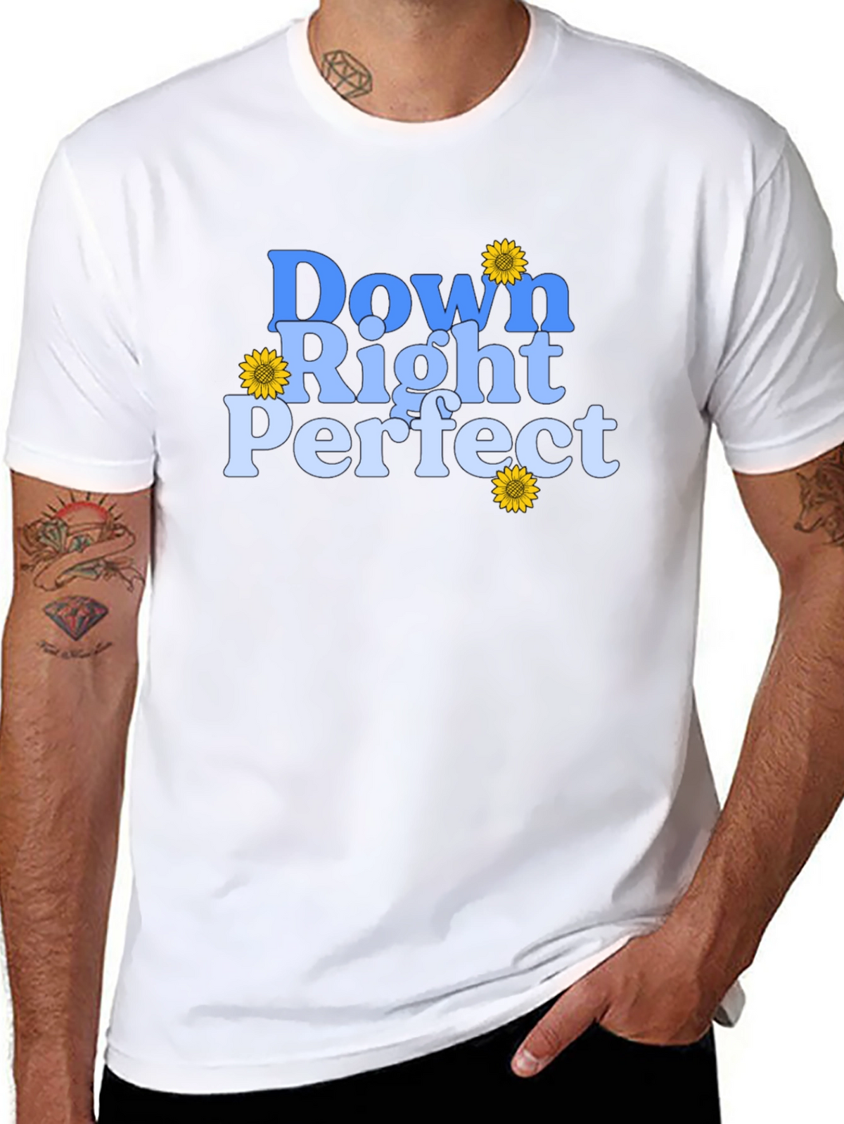 Down Right Perfect Graphic T-Shirt