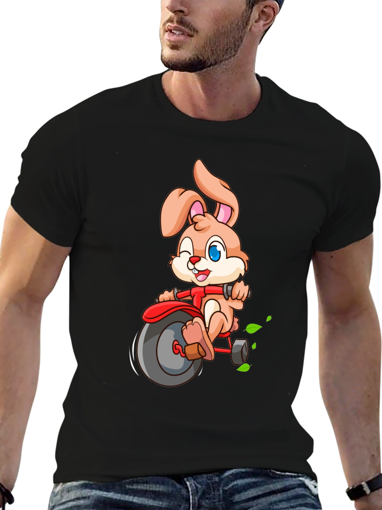 Bunny Riding a Tricycle T-Shirt