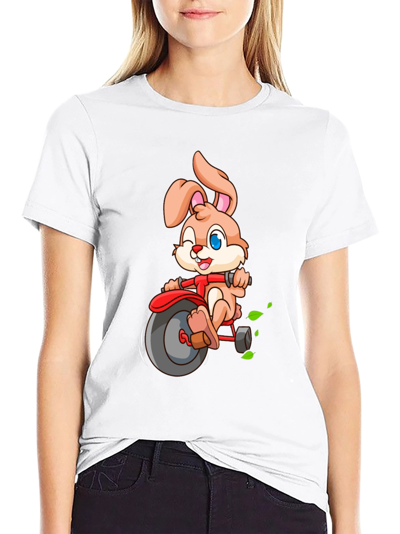 Bunny Riding a Tricycle T-Shirt