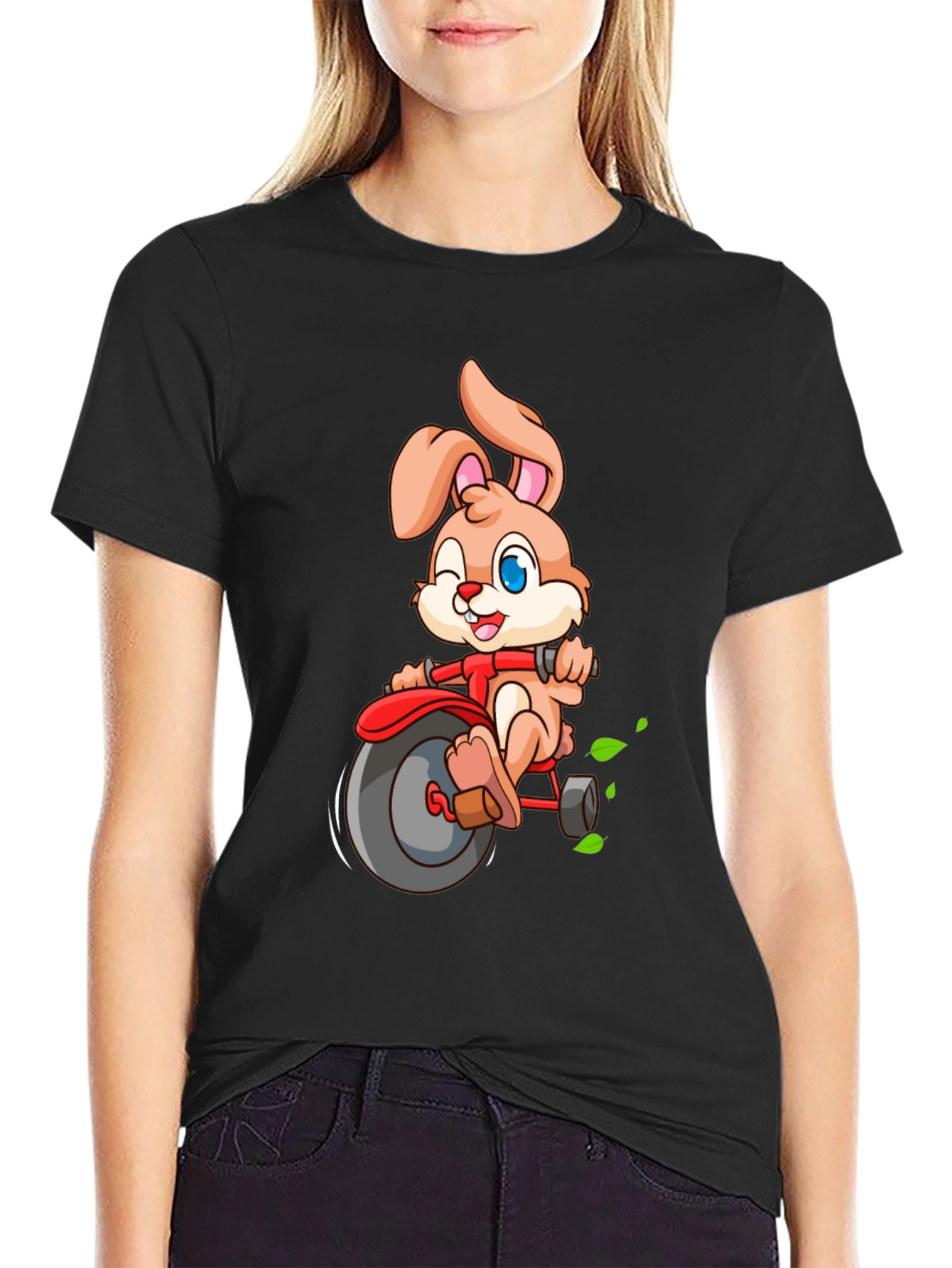 Bunny Riding a Tricycle T-Shirt