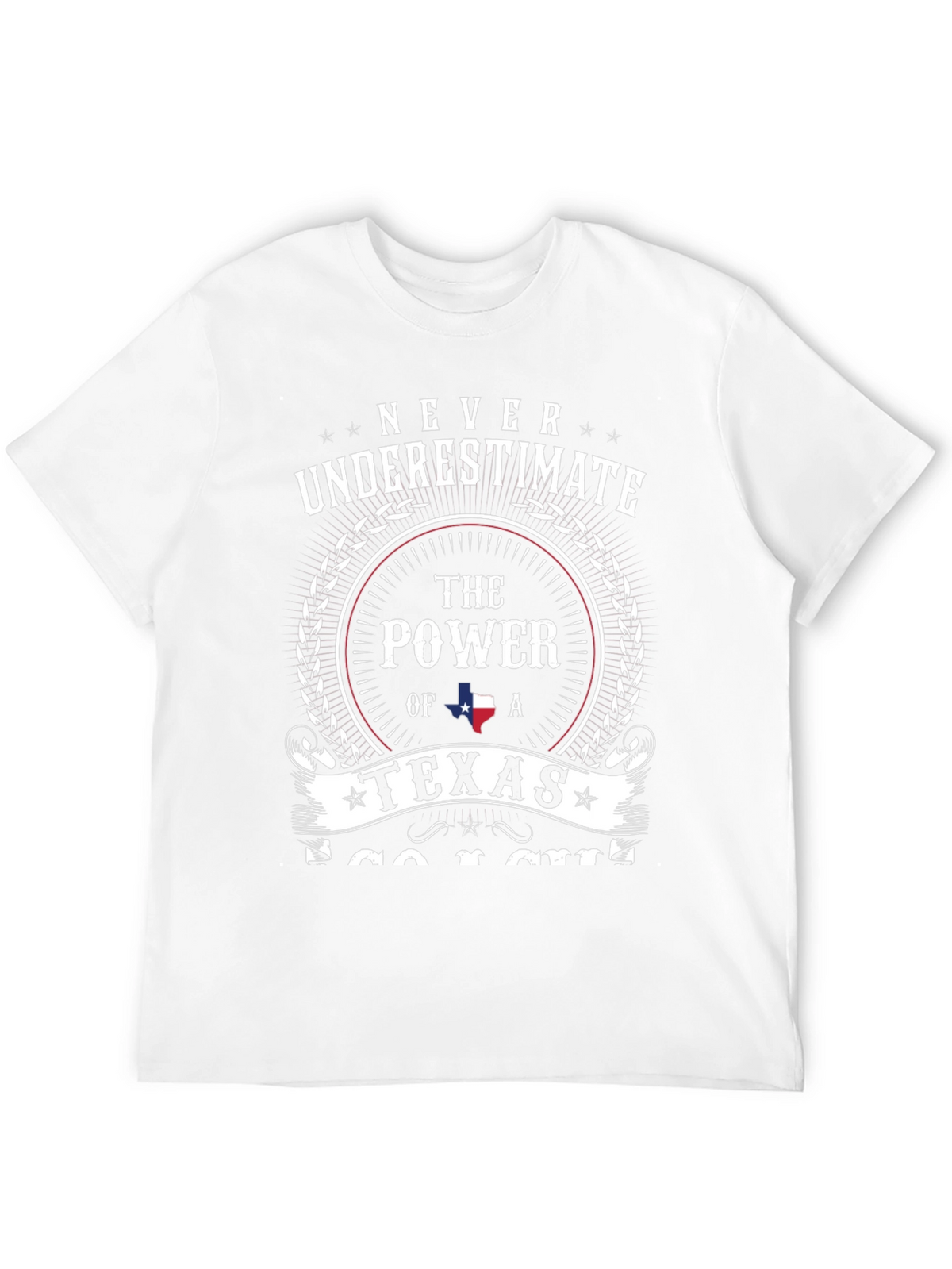 Never Underestimate Texas Power Graphic Tee