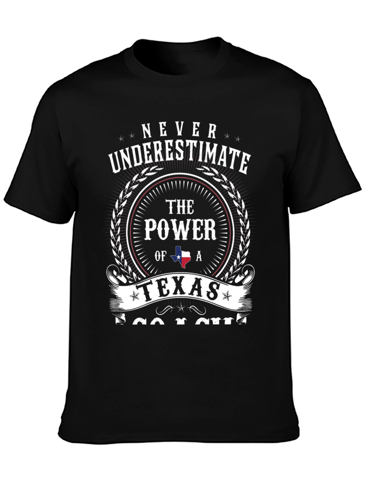 Never Underestimate Texas Power Graphic Tee