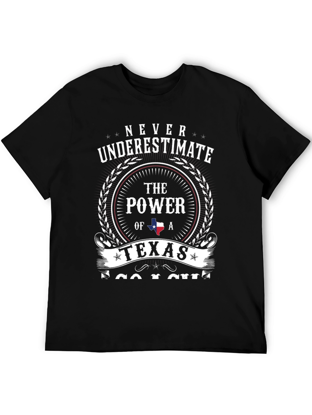 Never Underestimate Texas Power Graphic Tee