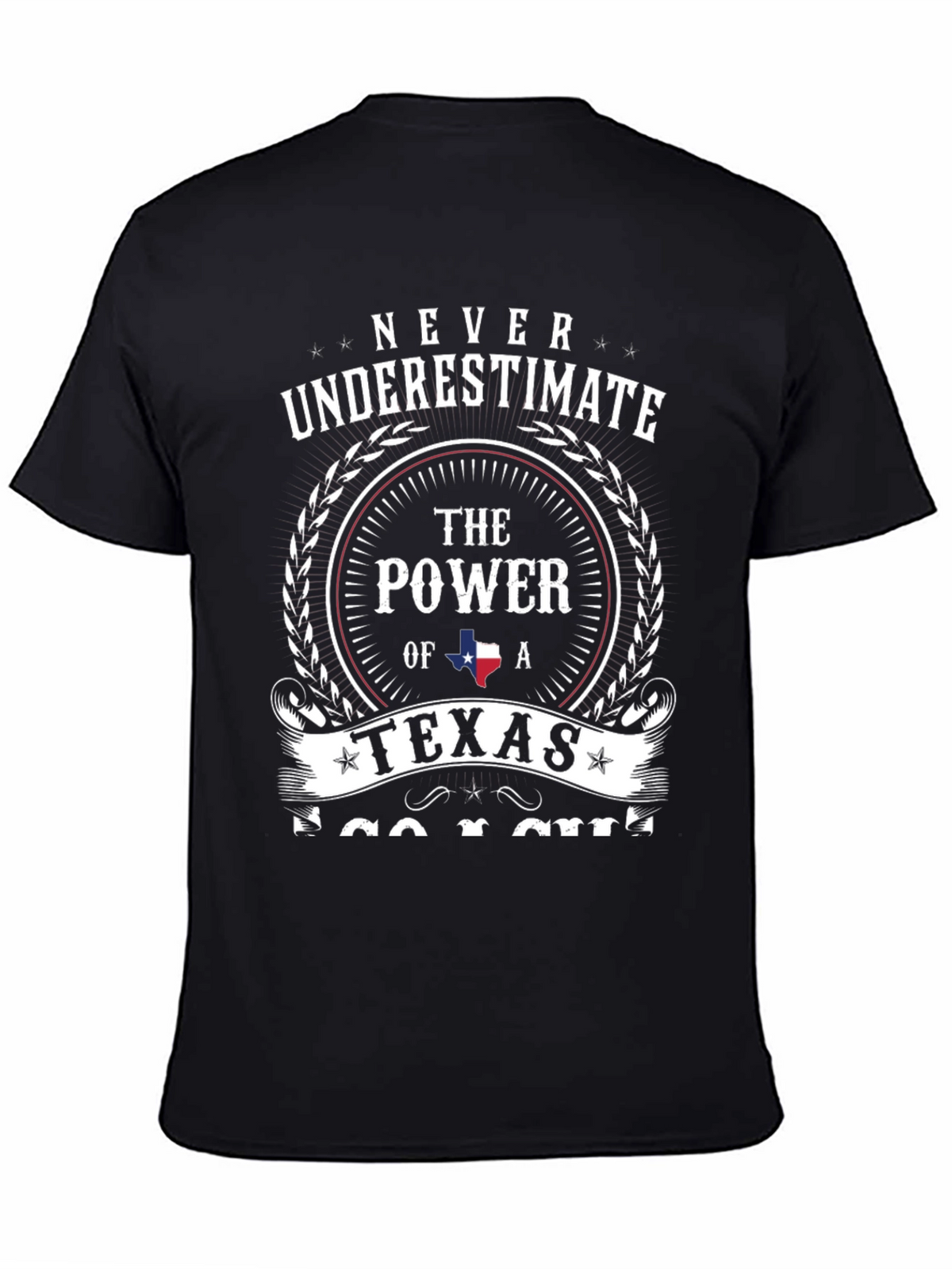 Never Underestimate Texas Power Graphic Tee