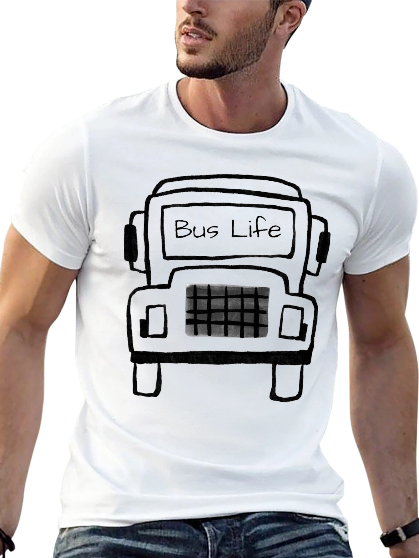 Bus Life Graphic Tee - Black