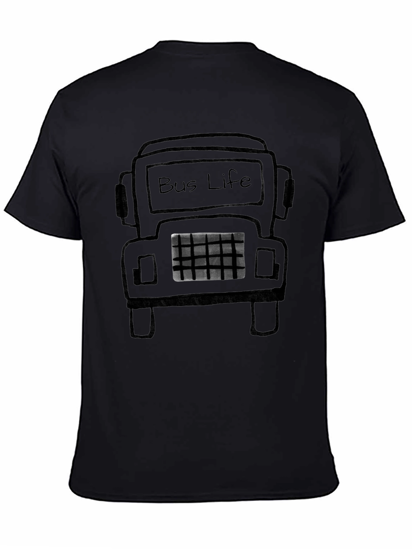 Bus Life Graphic Tee - Black