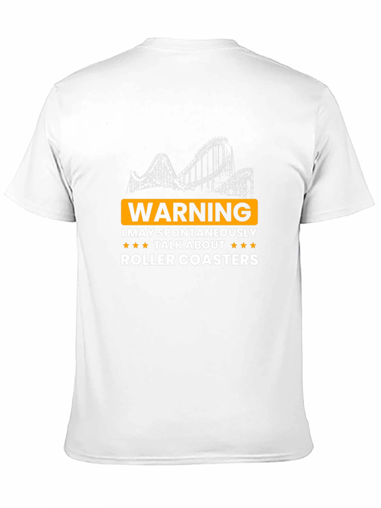 Roller Coaster Enthusiast T-Shirt - Warning Spontaneous Talk