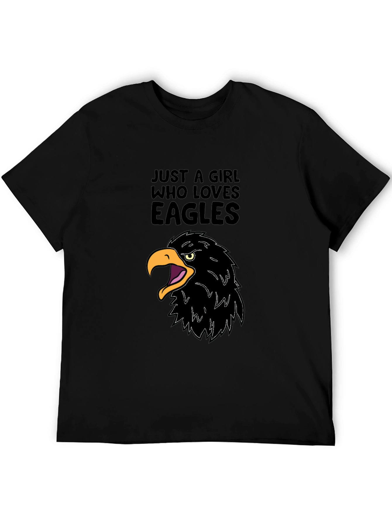 Girl Who Loves Eagles Graphic Tee