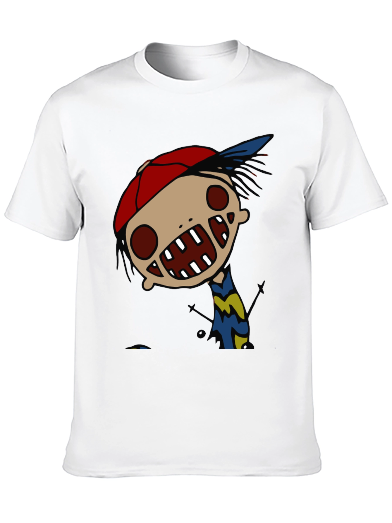 Cartoon Character Graphic Black Tee