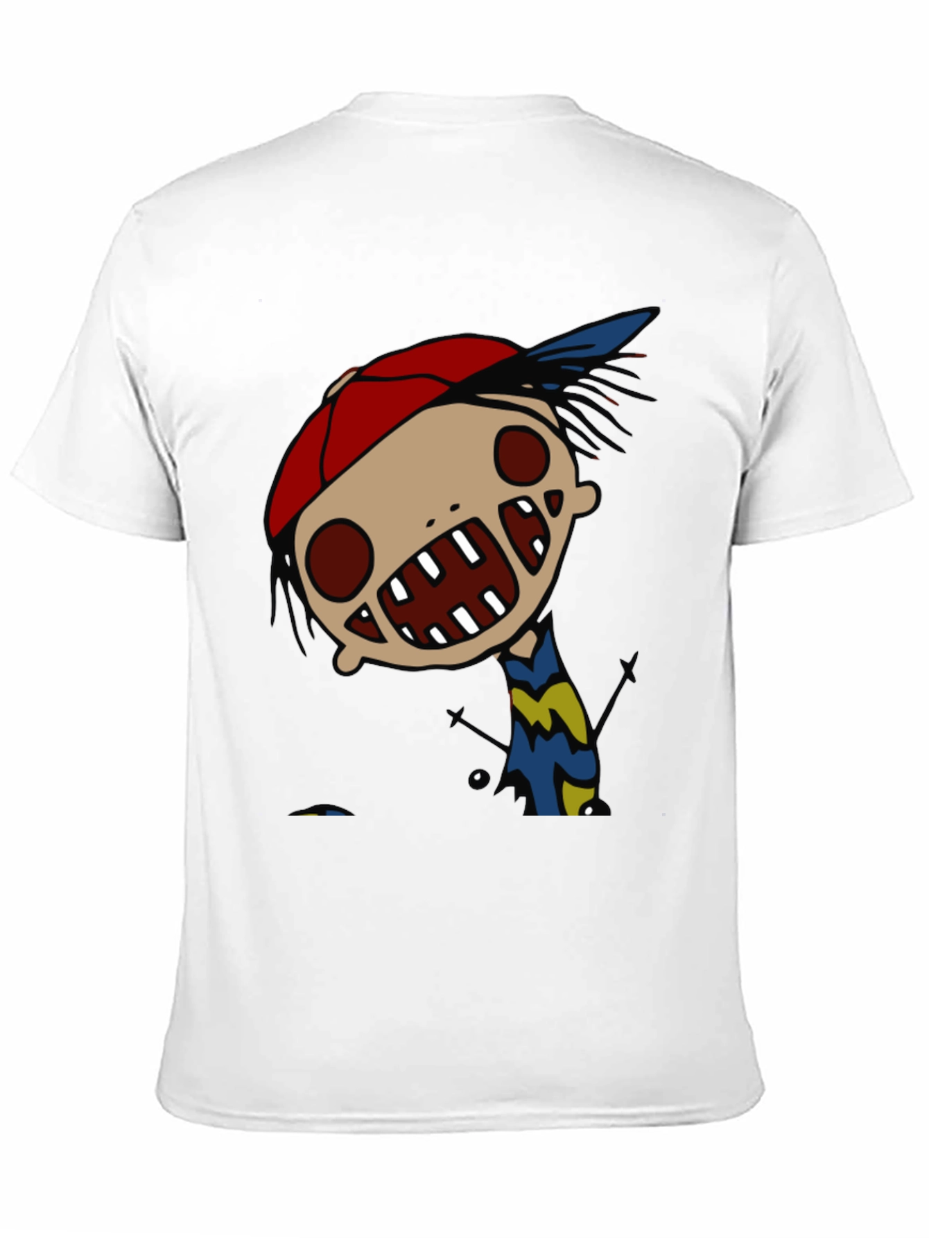 Cartoon Character Graphic Black Tee
