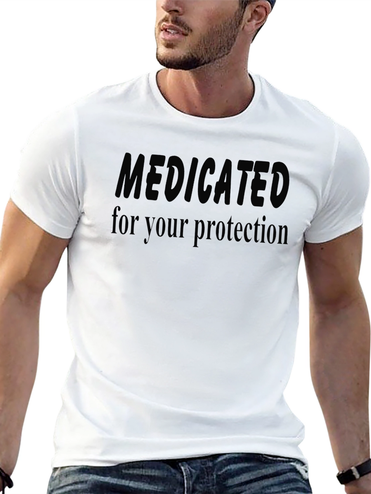 Medicated for Your Protection Graphic Tee