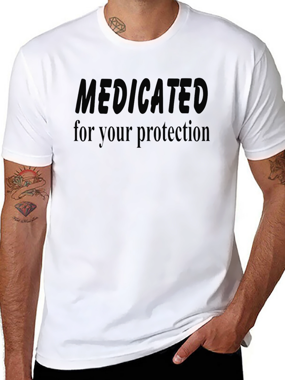 Medicated for Your Protection Graphic Tee