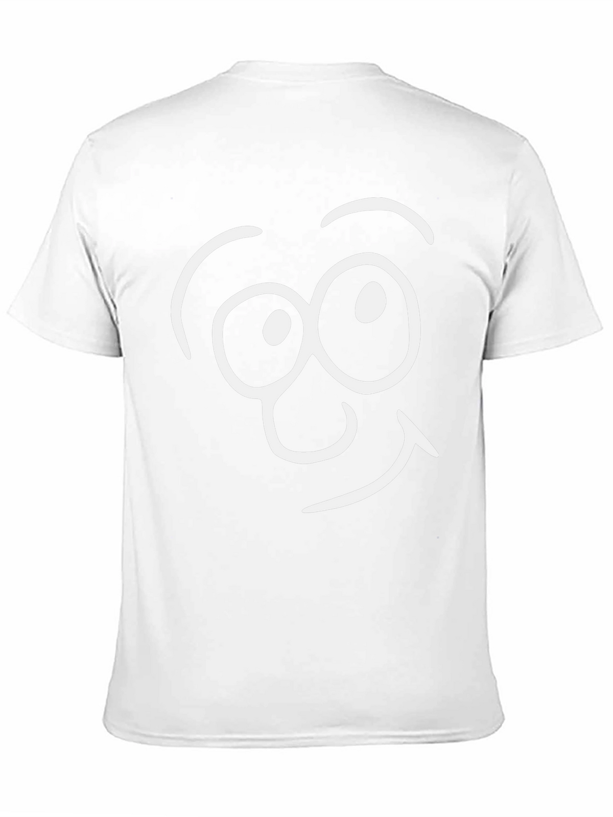 Funny Face Graphic Tee - Black Cotton T-Shirt