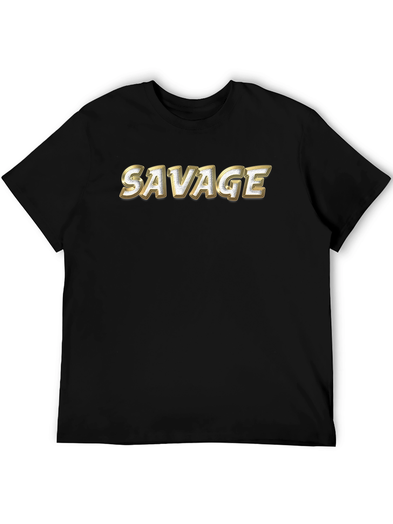 Savage Graphic Print Crew Neck T-Shirt