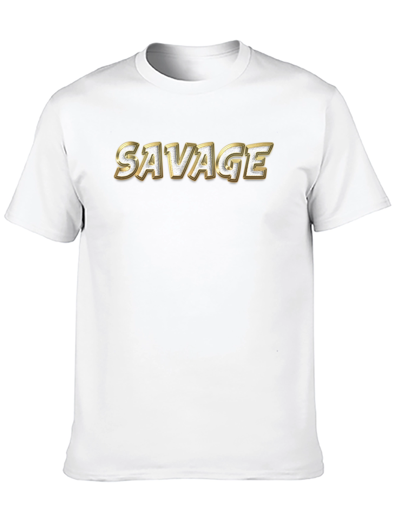 Savage Graphic Print Crew Neck T-Shirt