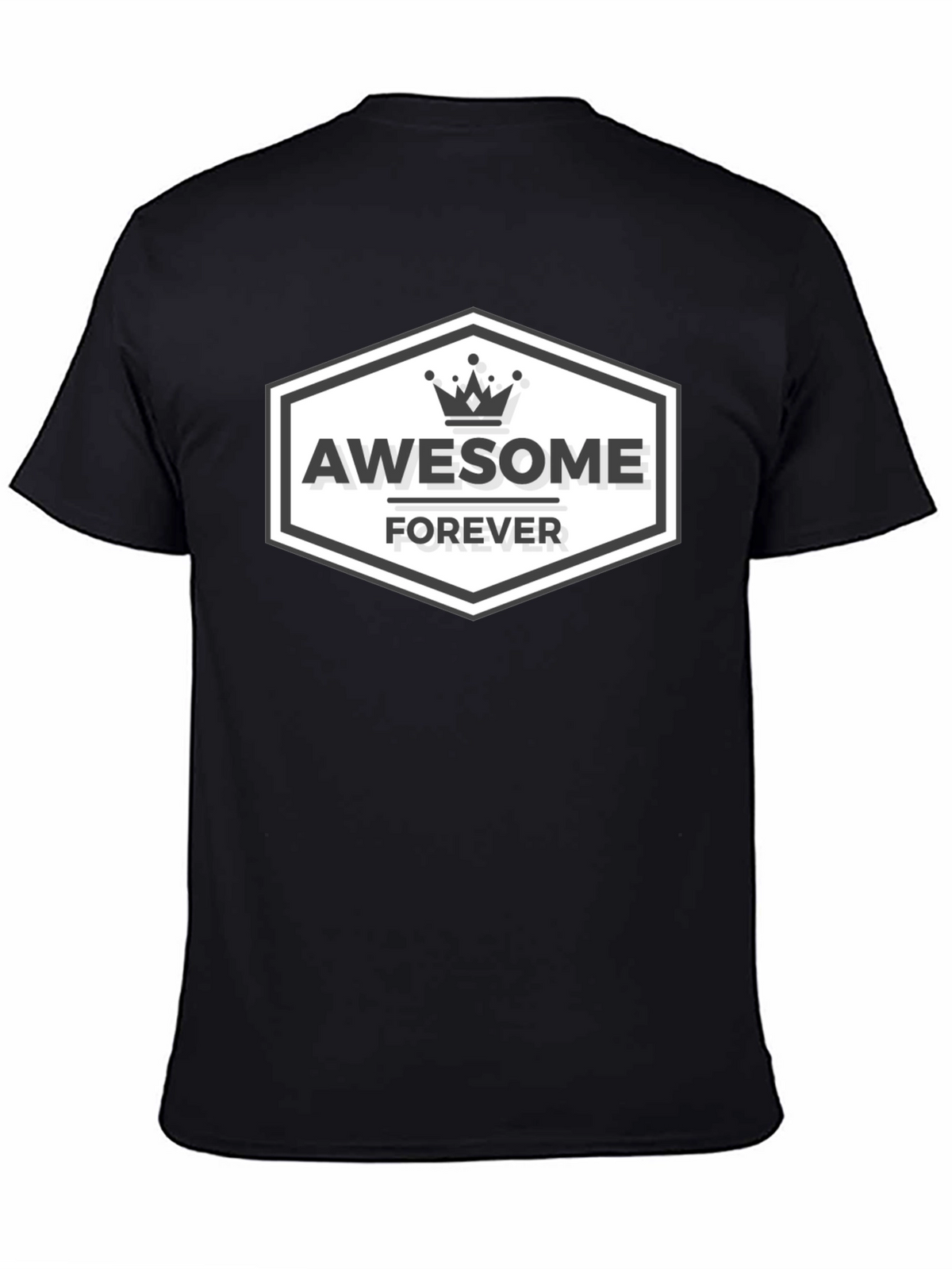 Awesome Forever Black T-Shirt