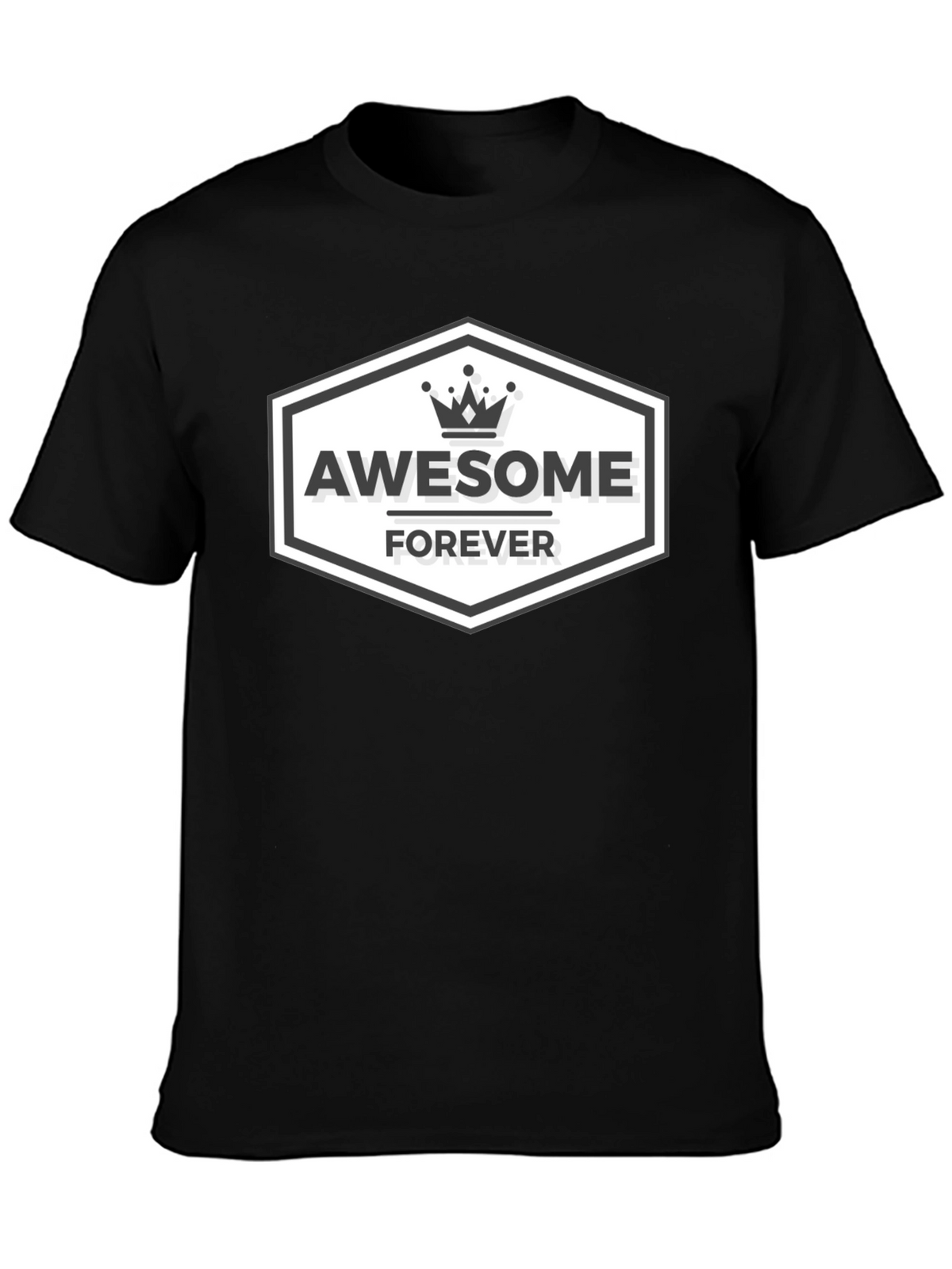 Awesome Forever Black T-Shirt