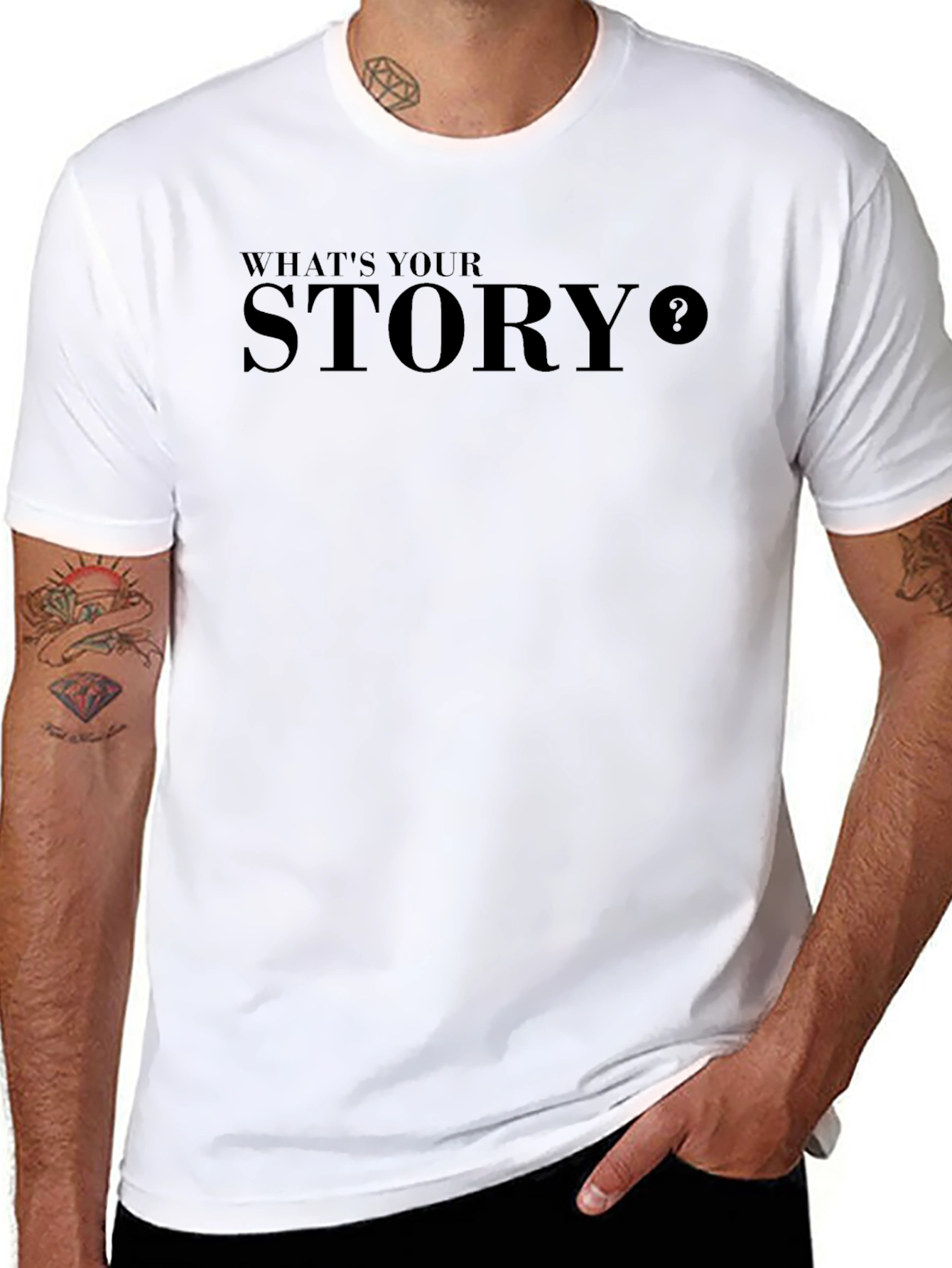 Whats Your Story T-Shirt - Stylish Statement Tee