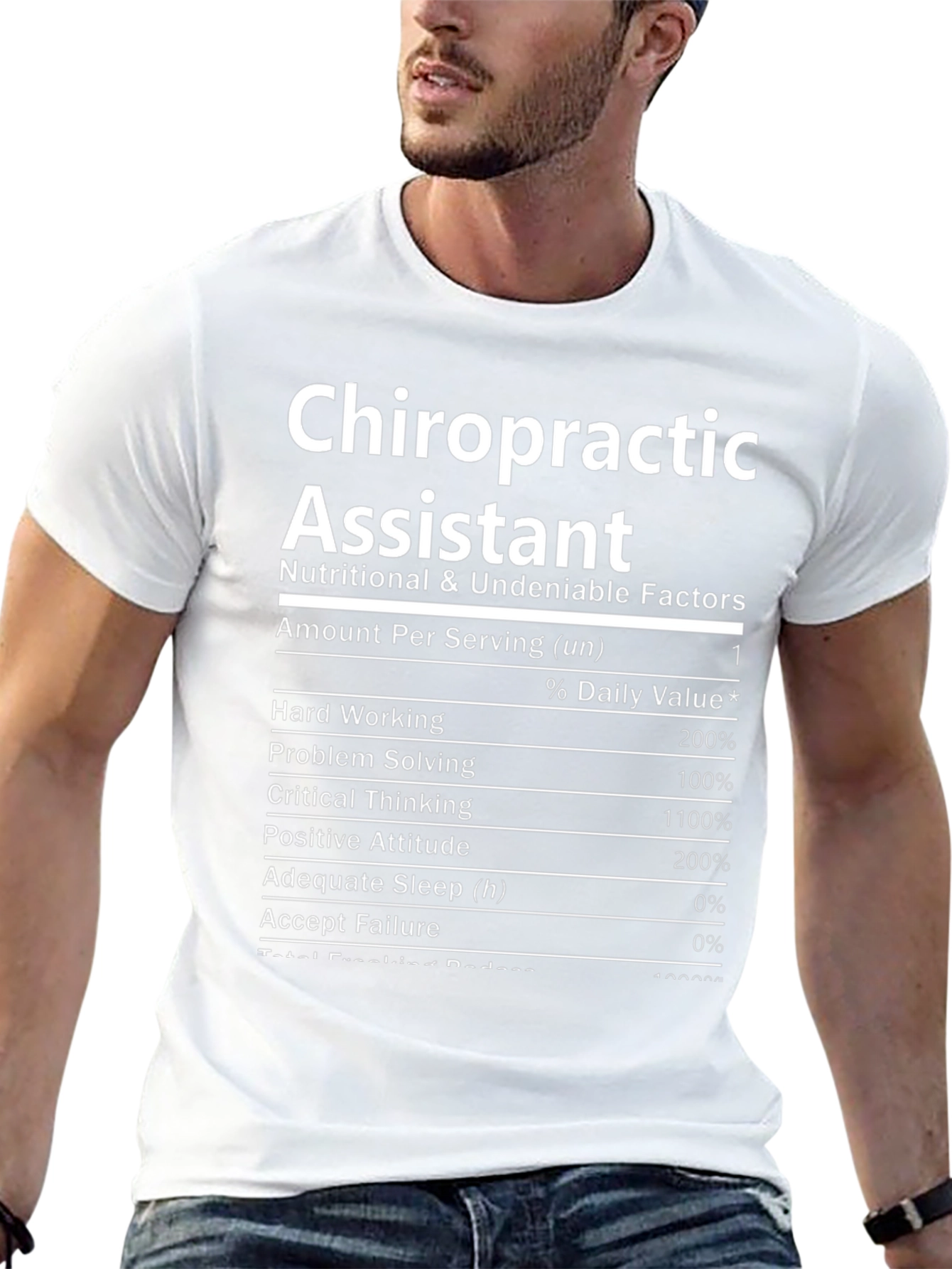 Chiropractic Assistant Nutrition Facts T-Shirt