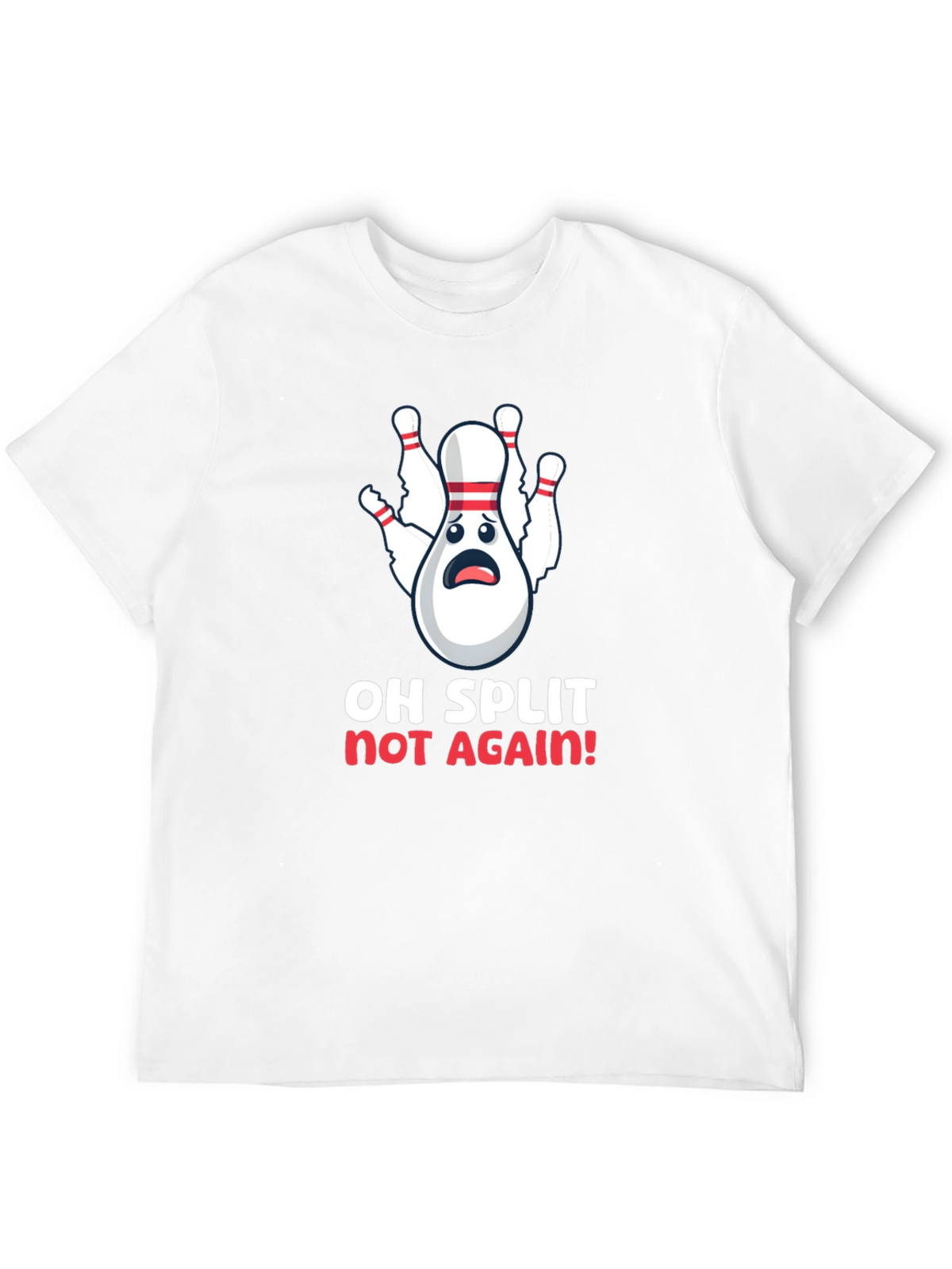 Funny Bowling Split T-Shirt