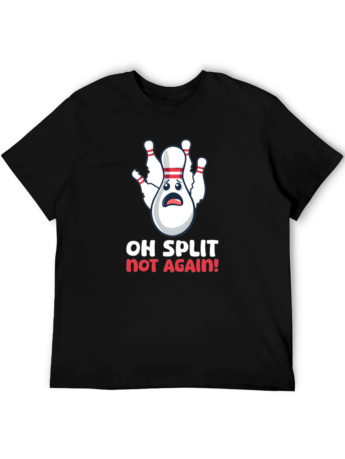 Funny Bowling Split T-Shirt