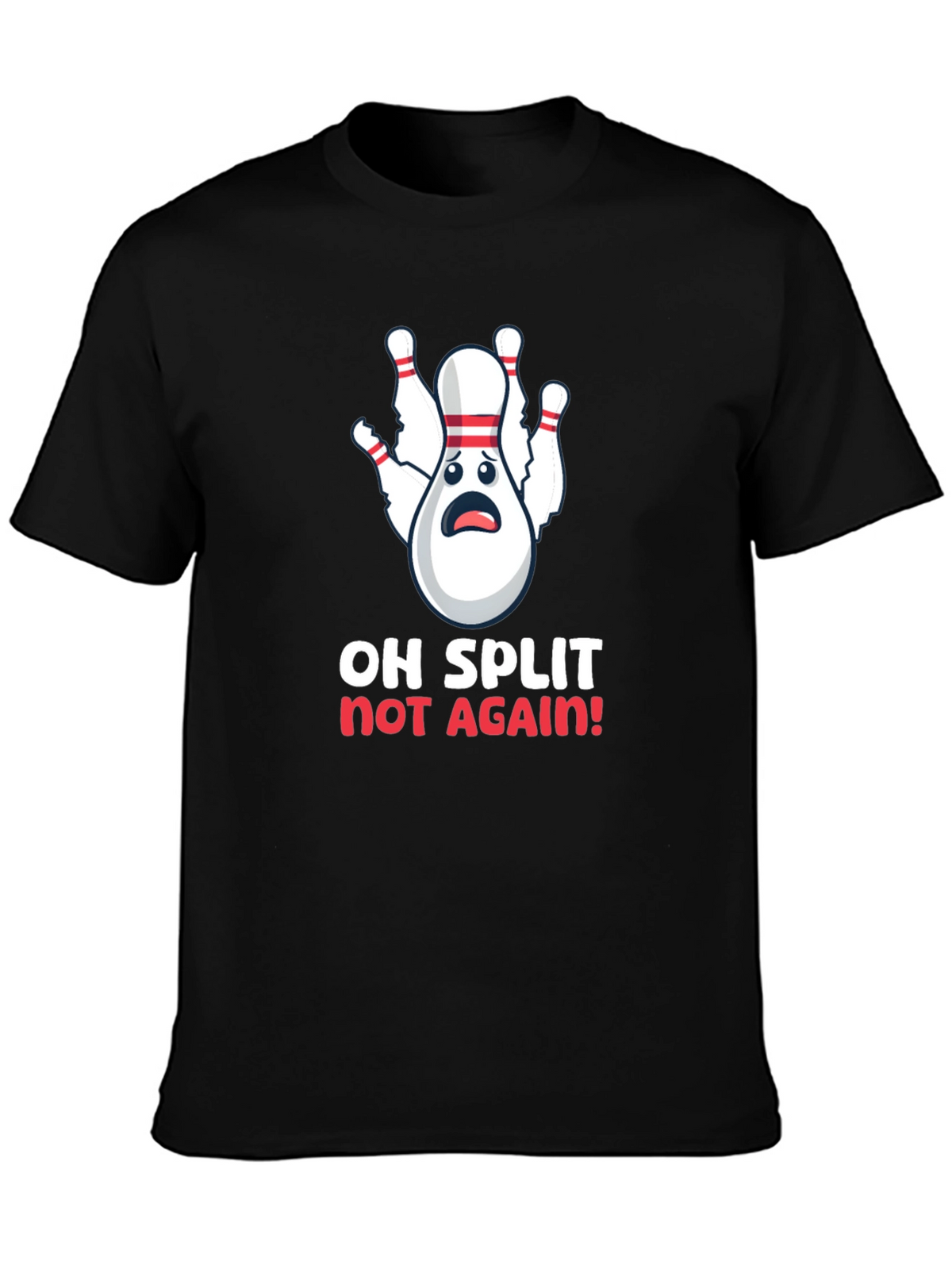 Funny Bowling Split T-Shirt