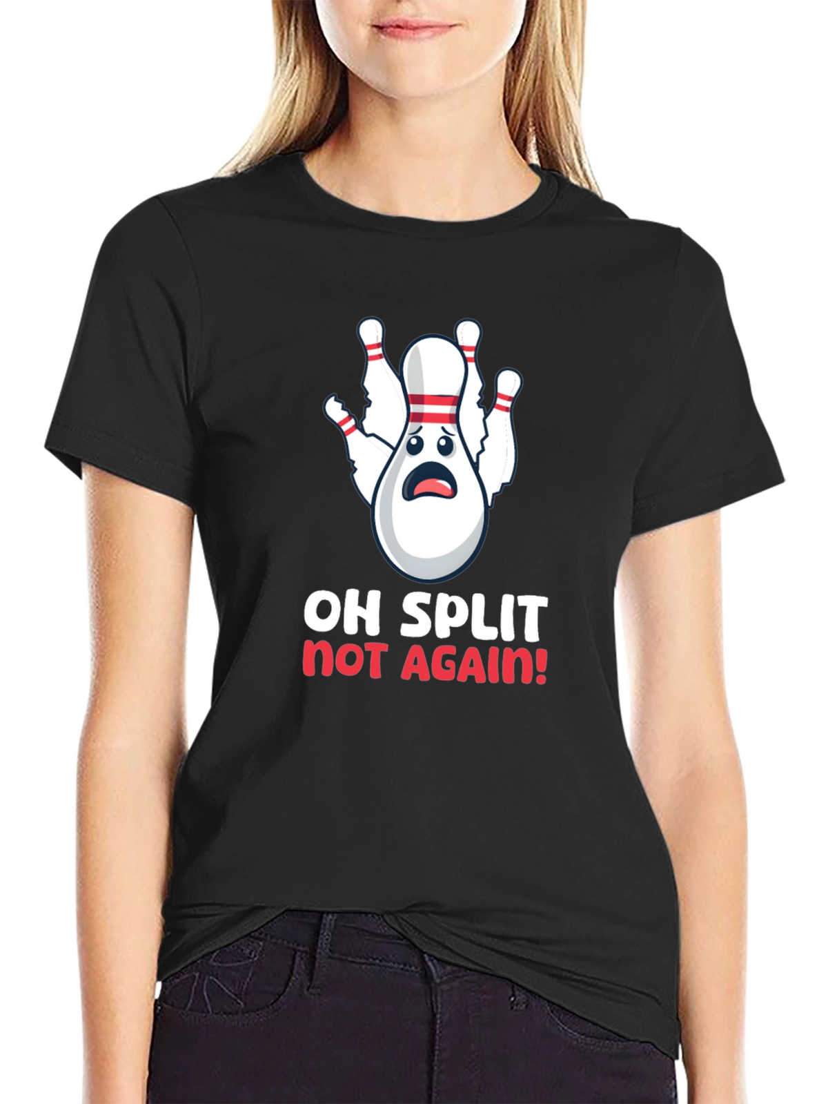 Funny Bowling Split T-Shirt