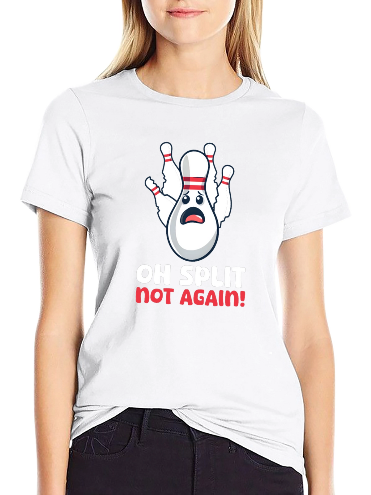 Funny Bowling Split T-Shirt