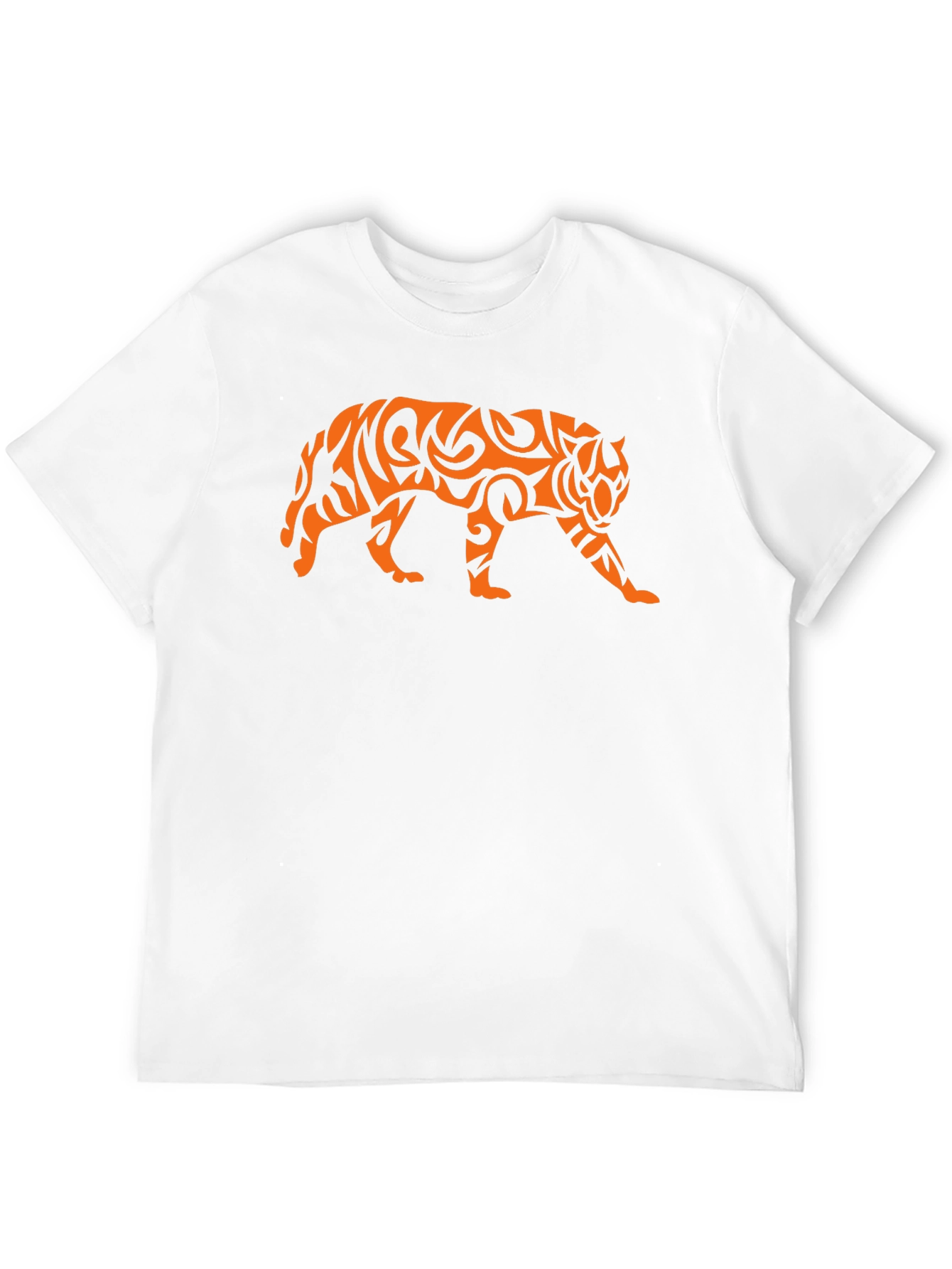 Tribal Tiger Graphic Black T-Shirt
