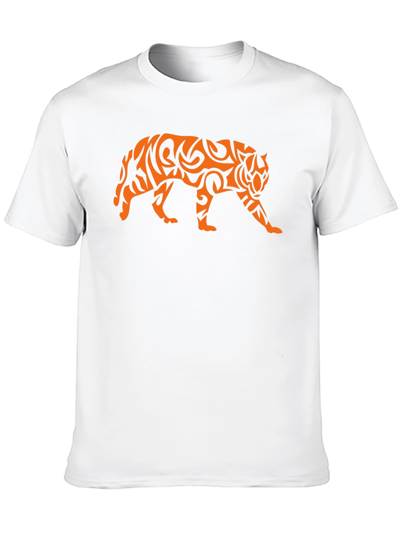 Tribal Tiger Graphic Black T-Shirt
