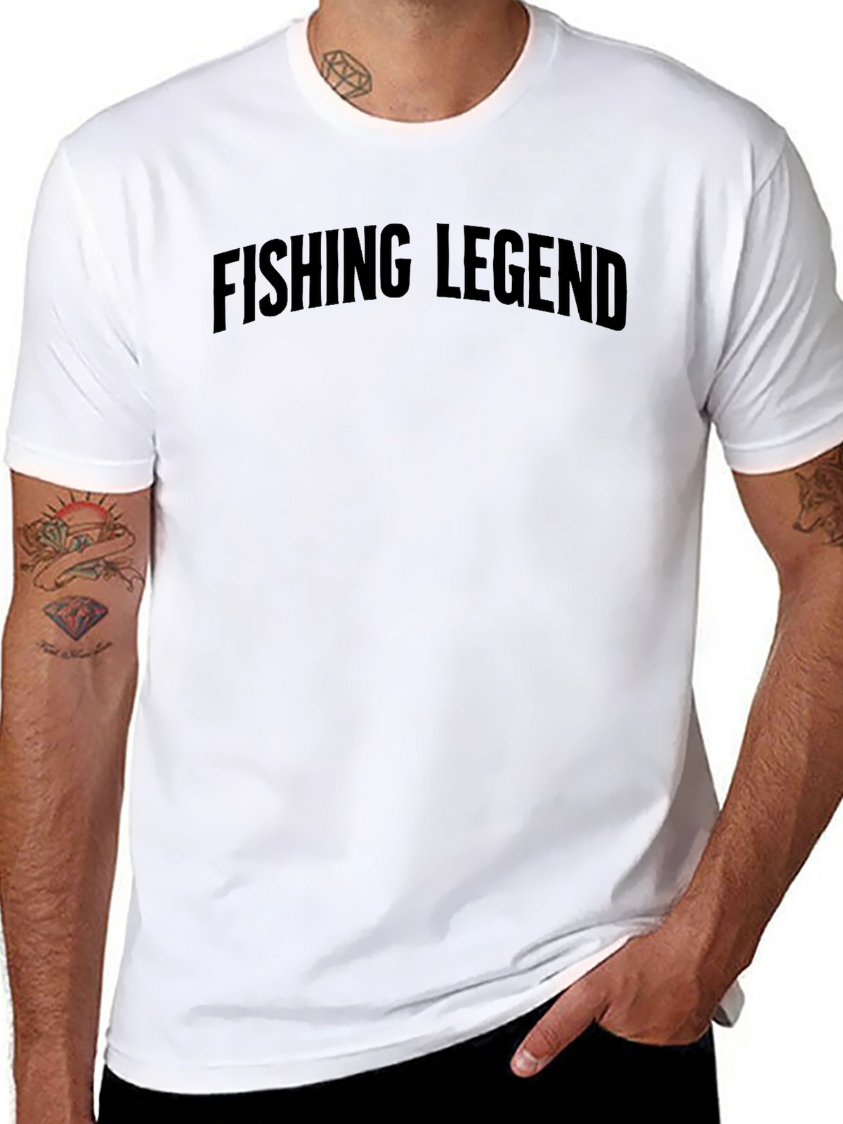 Fishing Legend Black T-Shirt