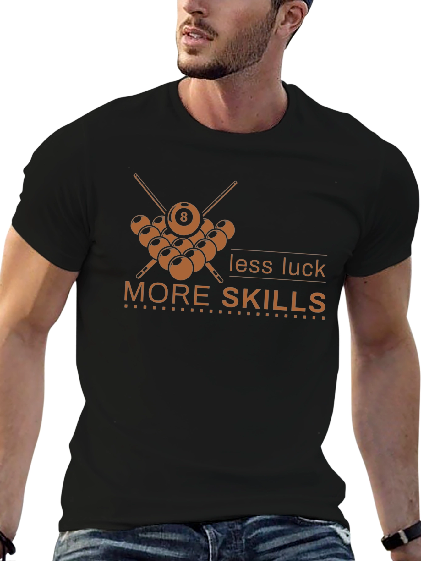 Pool Skills Black T-Shirt
