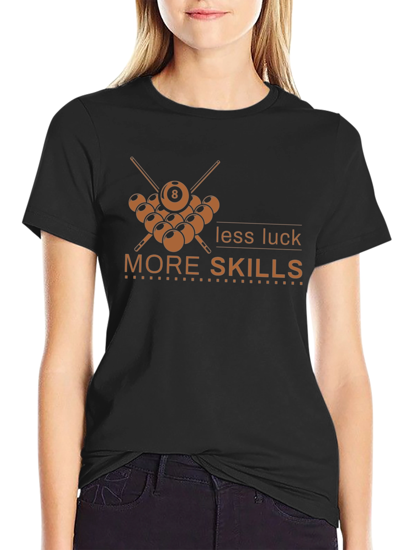 Pool Skills Black T-Shirt