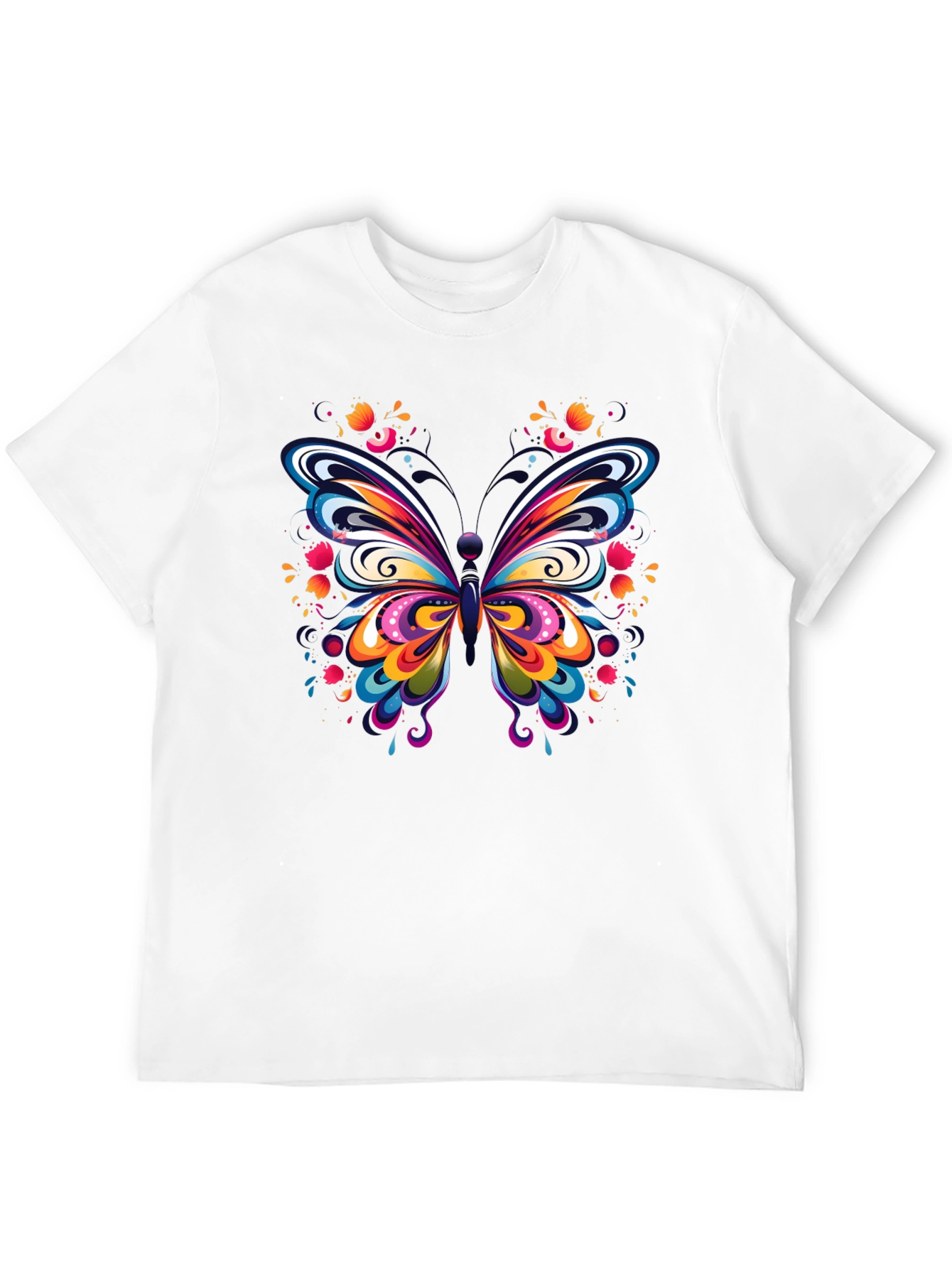Vibrant Butterfly Graphic Tee - Soft Cotton Comfort