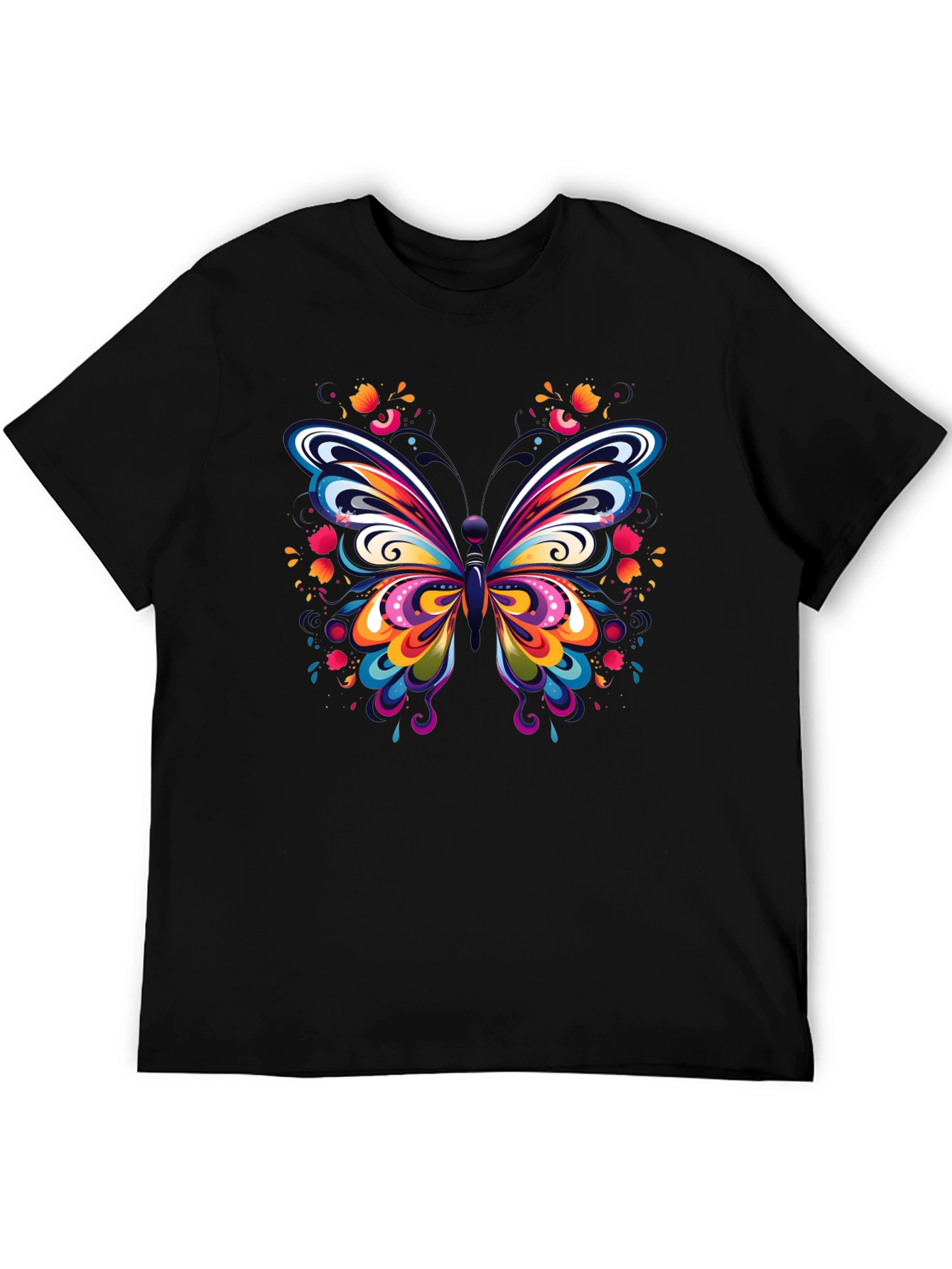Vibrant Butterfly Graphic Tee - Soft Cotton Comfort