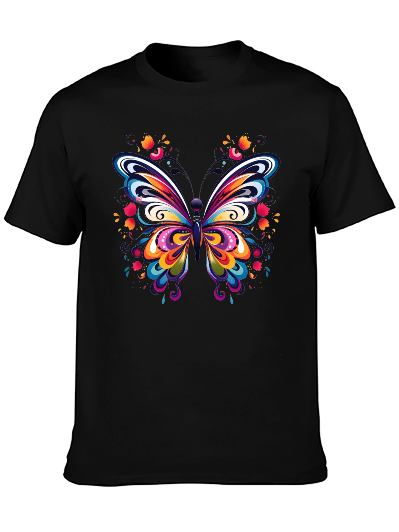 Vibrant Butterfly Graphic Tee - Soft Cotton Comfort