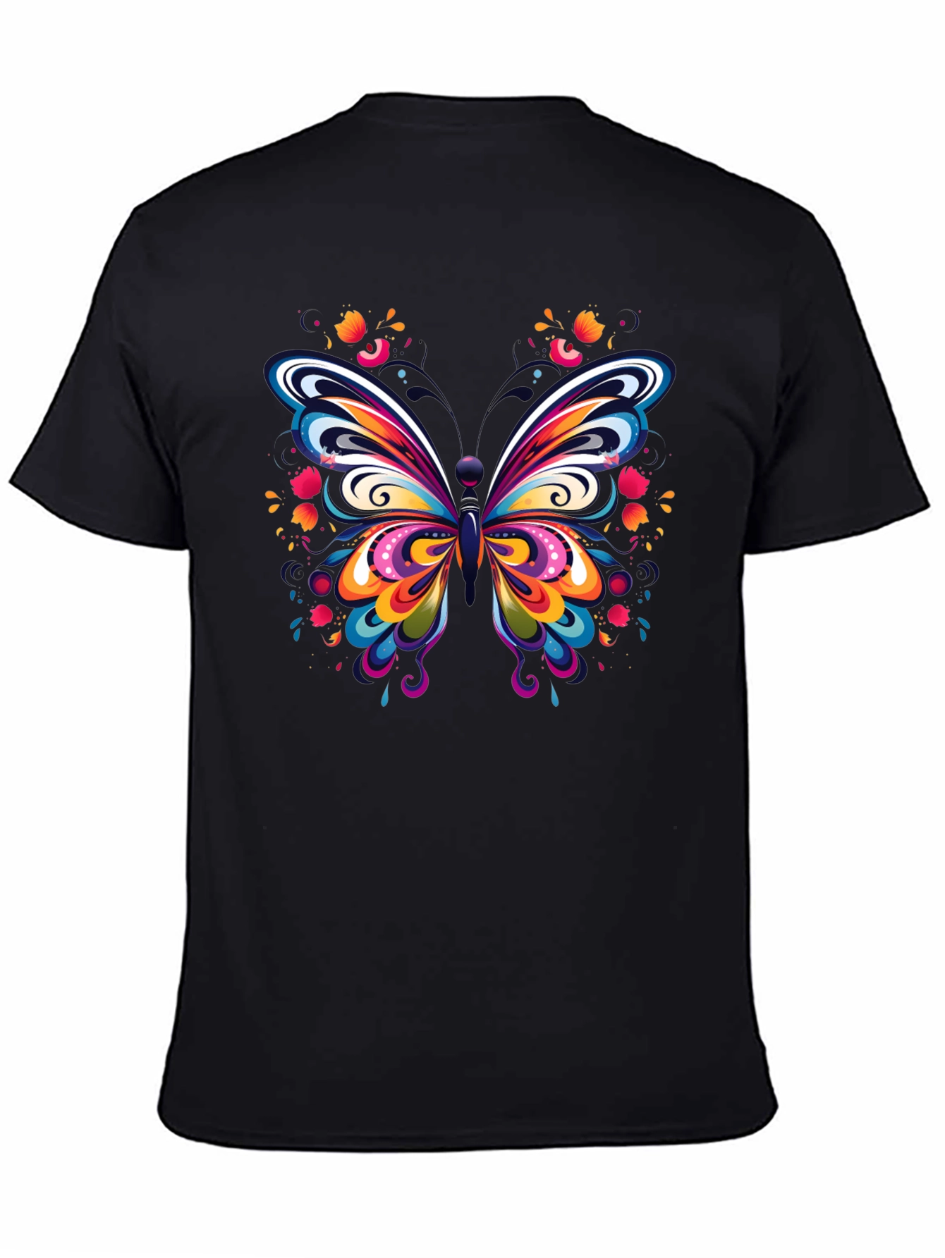 Vibrant Butterfly Graphic Tee - Soft Cotton Comfort
