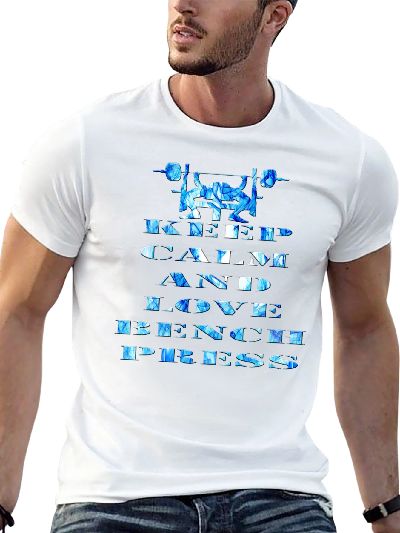 Keep Calm and Love Bench Press T-Shirt