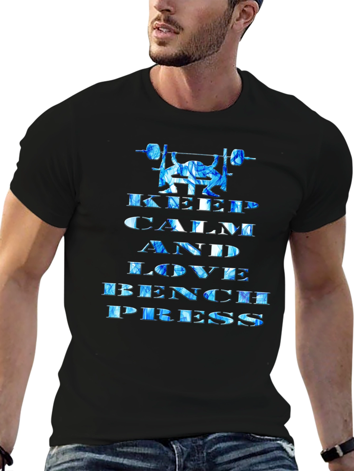 Keep Calm and Love Bench Press T-Shirt